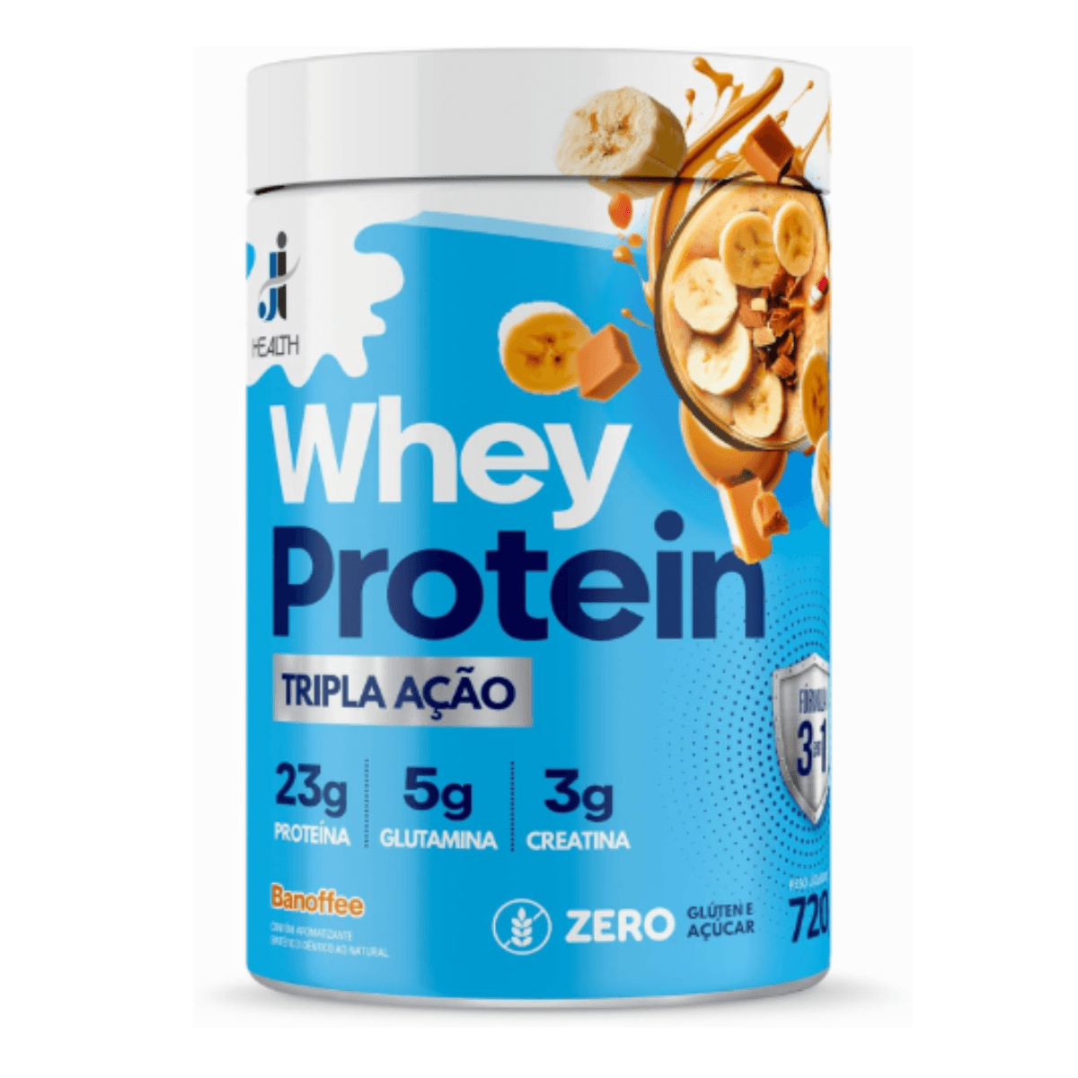 Whey Protein Sabor Banoffee Pote 720g Health