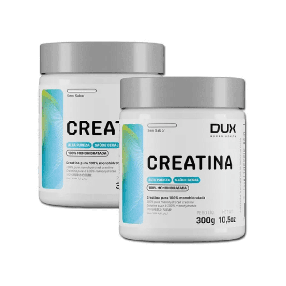 KIT 2X CREATINA 100% MONOHIDRATADA 300g DUX